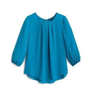 Clarita pleat blouse